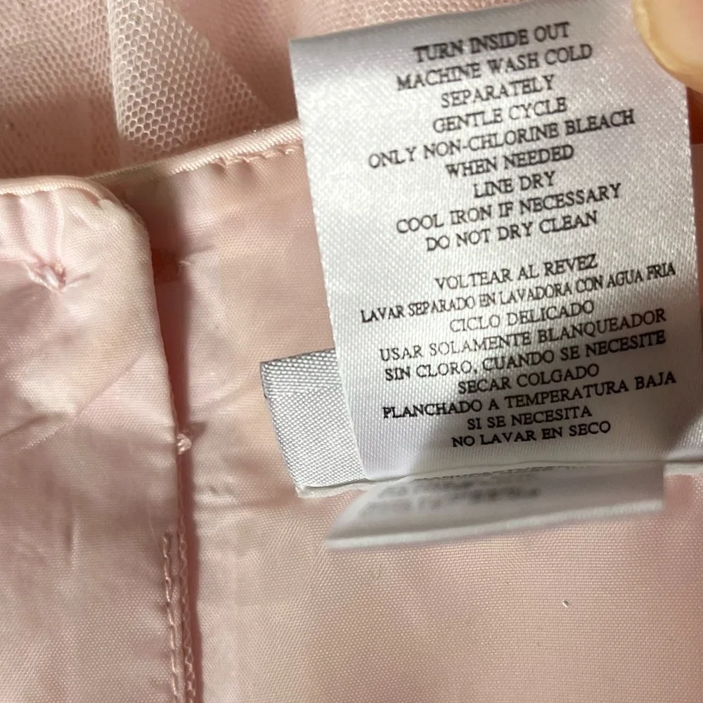 Jona Michelle, baby Pink‎ Sparkle Dress with Bow, sleeveless floral design
